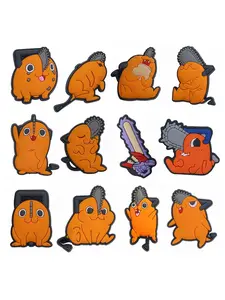 12 Piece Chainsaw Mouse PVC Cartoon DIY Shoe Charms Set, Shoe Accessories, Decorative Classic Sandals, Family Children Home Party Christmas Birthday Gift