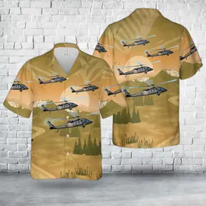 US Army Sikorsky UH-60A Black Hawk S-70A Hawaiian Shirt, Trendy Hawaiian Shirt for Men and Women, All over Print Hawaiian Perfect for Beach, Vacation, or Casual Summer Outfit