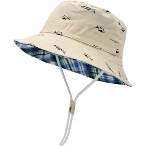 Baby Sun Hat Toddler Summer Hats UPF 50+ Baby Bucket Hat Kids Beach Hats for Baby Boys