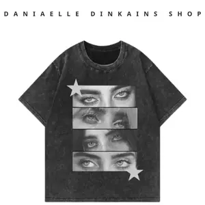 Billie The Tour 2025 Casual Cotton Washed T-Shirt - Unisex Retro 90s Graphic, Vintage Y2k Hip Hop Rapper Merch, Gift For Fans