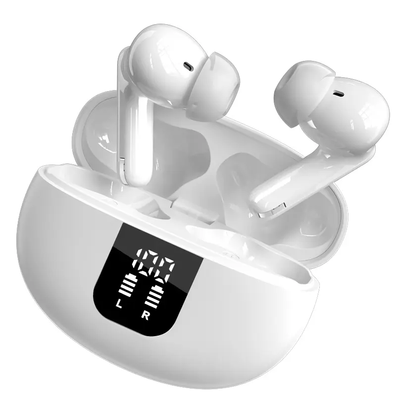 Bluetooth 5.4 Wireless In-Ear Earphones sport Audio,Waterproof Wireless Earphones,  bluetooth wireless headphones noise cancelling headphones gamingheadset Suitable for Office, Sports, Study and Audio Calls, Built in Microphone, White/Black