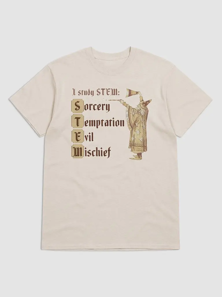 I Study STEM Wizard T-shirt