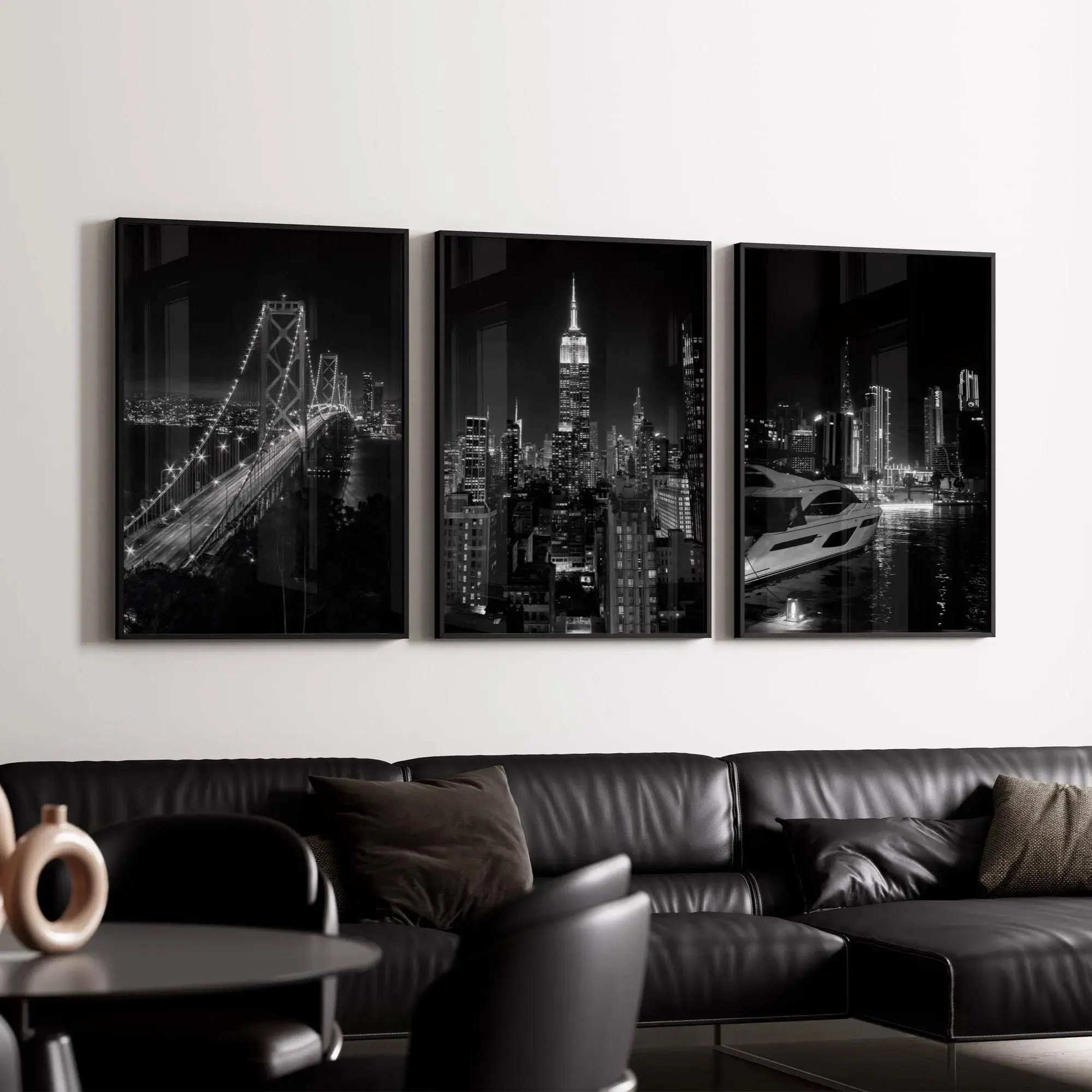Black & White Luxury Fashion Poster Unframed Set of 3 Luxury Fashion Print, Luxury Fashion Posters, Designer Wall Art, Luxury Art for Room, Gift for Luxury Art