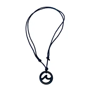 Wooden Wave Necklace