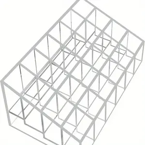 1pc Acrylic Organizer for Lipsticks, Nail Polish, And Jewelry, Featuring a 24-Grid Design for Easy Storage And Display