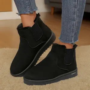 Women's Short Boots Plush Lined Anti-Slip Snow Boots - Perfect for Outdoor Activities