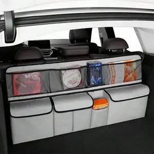 Car Trunk Organizer, Backseat Hanging Organizer with 9 Large Storage Bag, Multi-function Car Storage Organizer, Car Interior Accessory, Space Saving