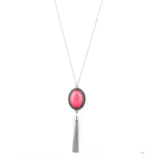 Paparazzi Necklaces in All Variations Styles and Colors with Pink Pendant and Tassel Charm Attribute 1 - Versatile Accessories for Any Occasion