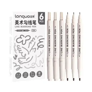 6-Piece Calligraphy Brush Set, Traditional Chinese Calligraphy Brushes, Ideal for Writing & Artistic Expression, Durable Design