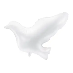26" White Dove Mylar Balloon