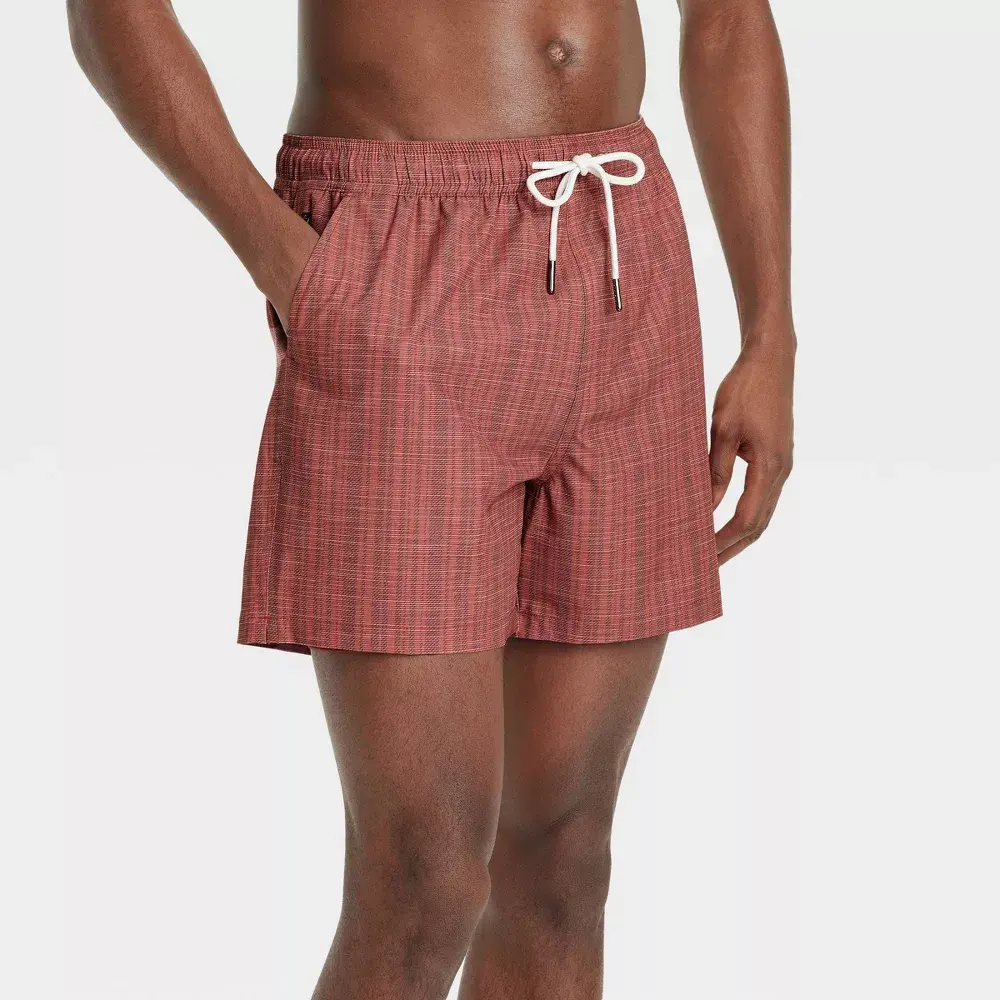 Men's 5" Striped Swim Shorts - Goodfellow & Co