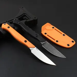Fixed blade knife CPM-154 steel knives with boltaron sheath outdoor camping fishing EDC tools great gift meat cutlery