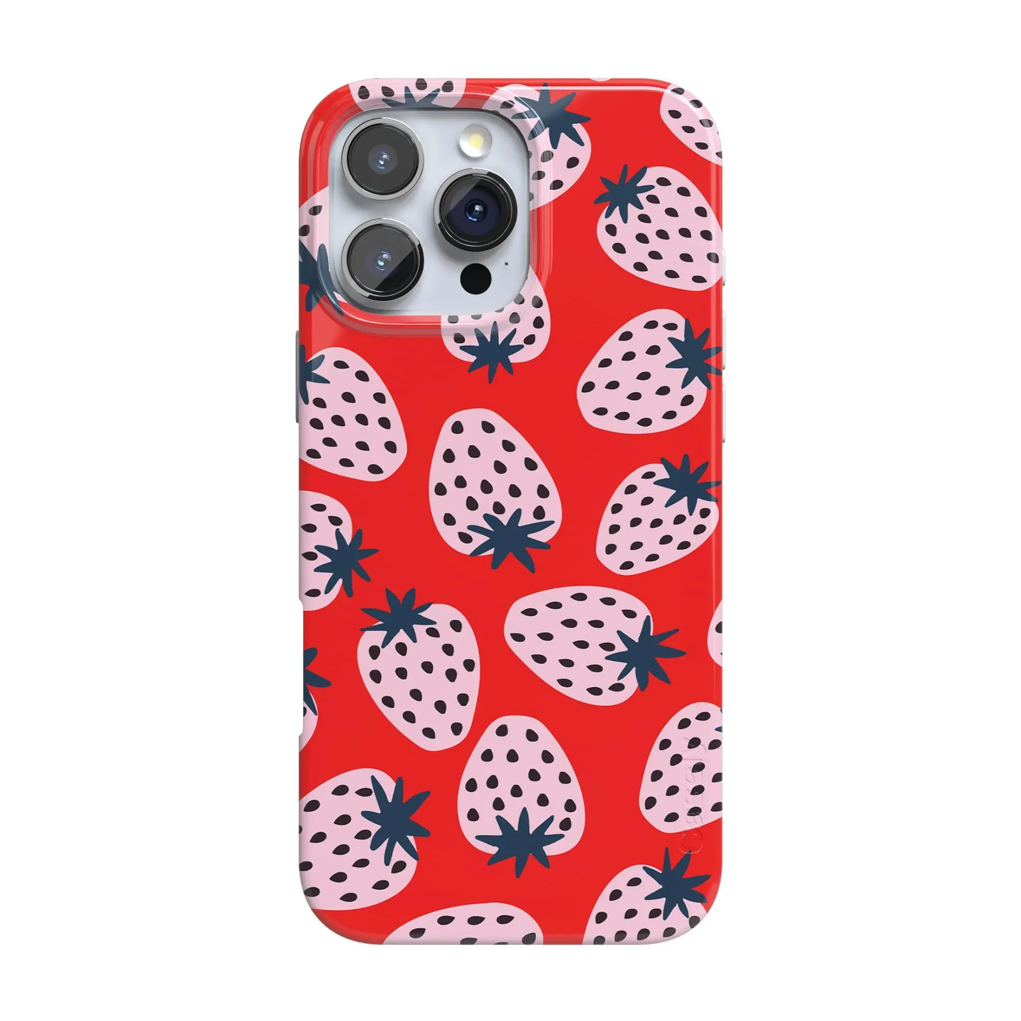 Casely iPhone 16 Pro Case | I'd Pick You | Red Strawberry | Compatible with MagSafe | Classic Ultra Thin Design