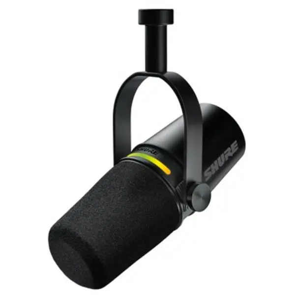 Shure Orporated MV7-K Dual-Output Cardioid Dynamic Microphone - Black
