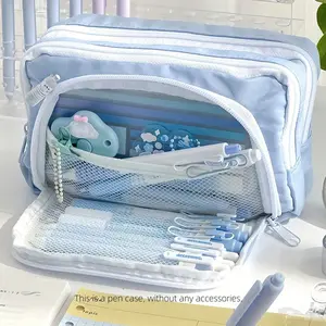 New Creative Large Capacity Learning Pencil Case, Multifunctional Desk Organizer, Suitable for Boys and Girls, School Supplies, Office Stationery Supplies