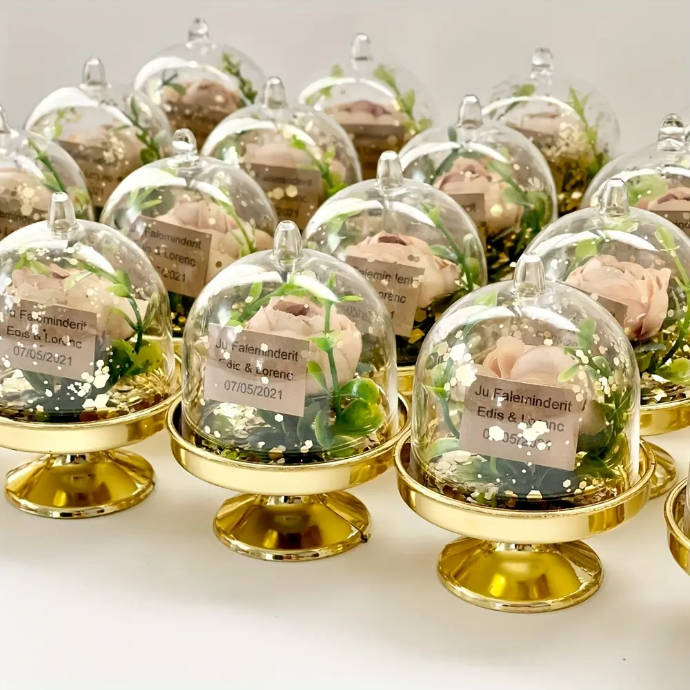 24/48 mini plastic candy boxes with lids, Clear plastic containers, for party and table decoration storage, suitable for birthday, wedding, Christmas, Halloween gift candy boxes