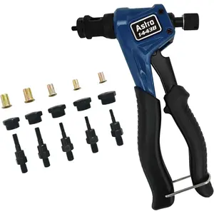 Pneumatic Tool Professional Hand Rivet Nut Kit & Metric with Rivet Nuts, Alloy Steel