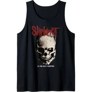 Slipknot Official Skull and Tribal Tank Top, Unisex Tank Top