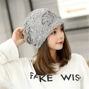 New Butterfly Flower  Women Hip-hop Cap Beanie Winter Slouch 5 Colors One Size Elastic  Slouchy Hat