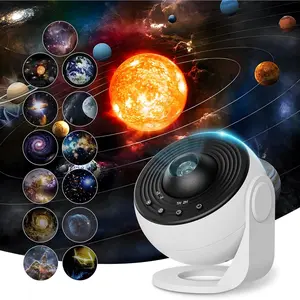 Galaxy Projector Pro for Bedroom, 13 in 1 Planetarium Star Projector with Solar System & Constellation, Night Light for Ceiling - 360 °   Rotating with Timer, Adjustable Knob, Kids Adults Room Decor