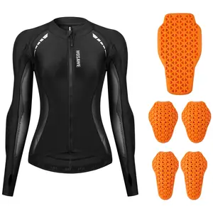 WOSAWE Girls Motorcycle Jacket Women's Cycle Jersey Spring Summer Airflow Riding Cycling Soft Mesh Top insert CE Certified Body Armor Protector Moto Equipment Casual Gear Rider Suit Athletic Outerwear Activewear Blazer