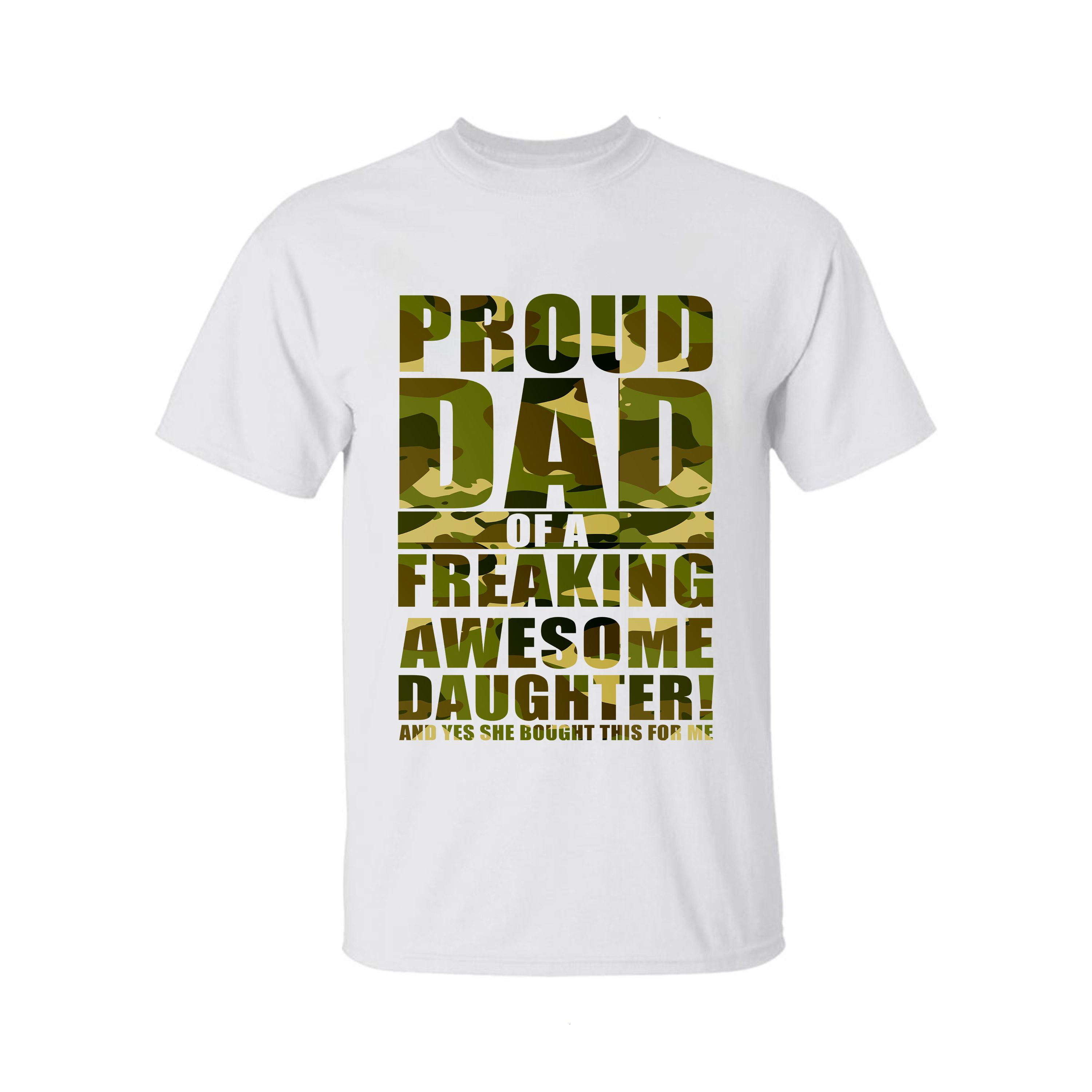 Camo Proud Father of a Few Dumbass T-Shirt, Funny Father’s Day Tee, Gift for Men, Father Day Gift, Gift for Dad, Father Day Shirt, Casual Cotton Top, Menswear & Womenswear