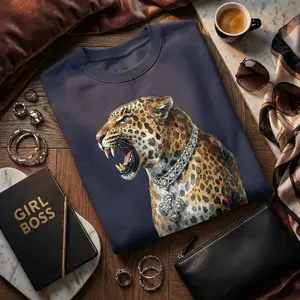 Roaring Leopard Sweatshirt | Comfort Colors