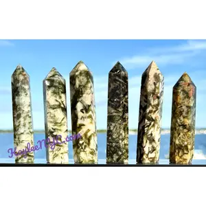 Wholesale Lot 1 lb Natural Green Lepidolite w Mica Tower Obelisk Point Wand Crystal Energy Healing