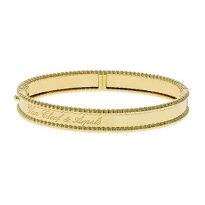 Pre-owned Van Cleef & Arpels Perlee Bangle Bracelet