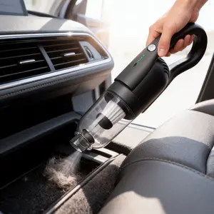 Wireless handheld car vacuum cleaner, 6700 Pa strong suction — rechargeable portable mini vacuum for car and home, washable HEPA filter and multiple nozzles