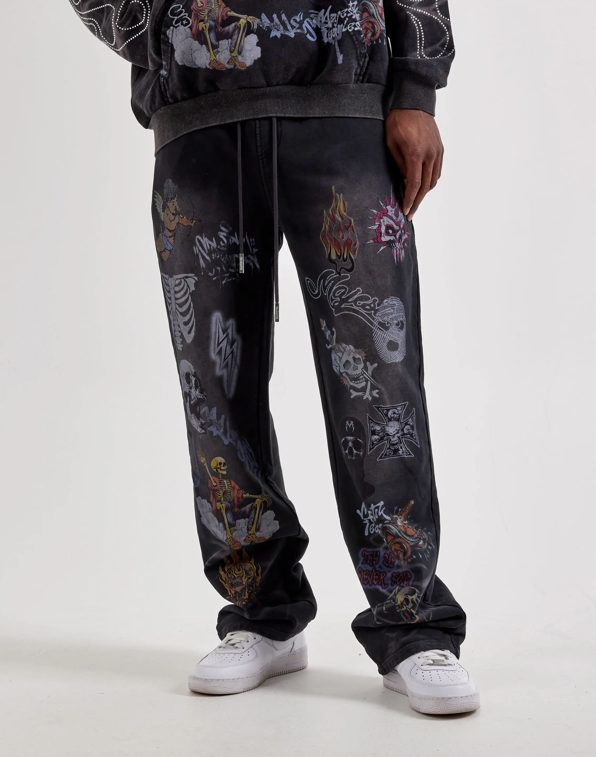 Mens Majestik All-Over Graphic Sweatpants