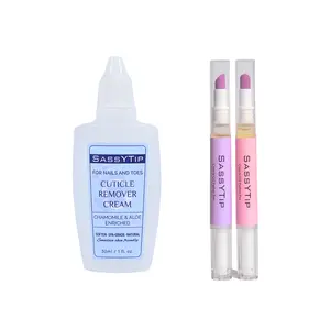 Cuticle Pusher Pen & Cuticle Remover Cream -Elegant Design for Gentle Cuticle Removal - Ideal for Daily Use