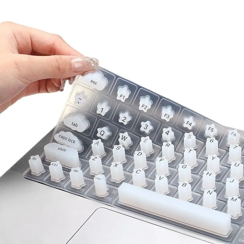 Apple Pro14 Keyboard Skin, Raised Keys Design, Nail Art Protection, Essential Typing Accessory, Perfect Fit for Apple Computers