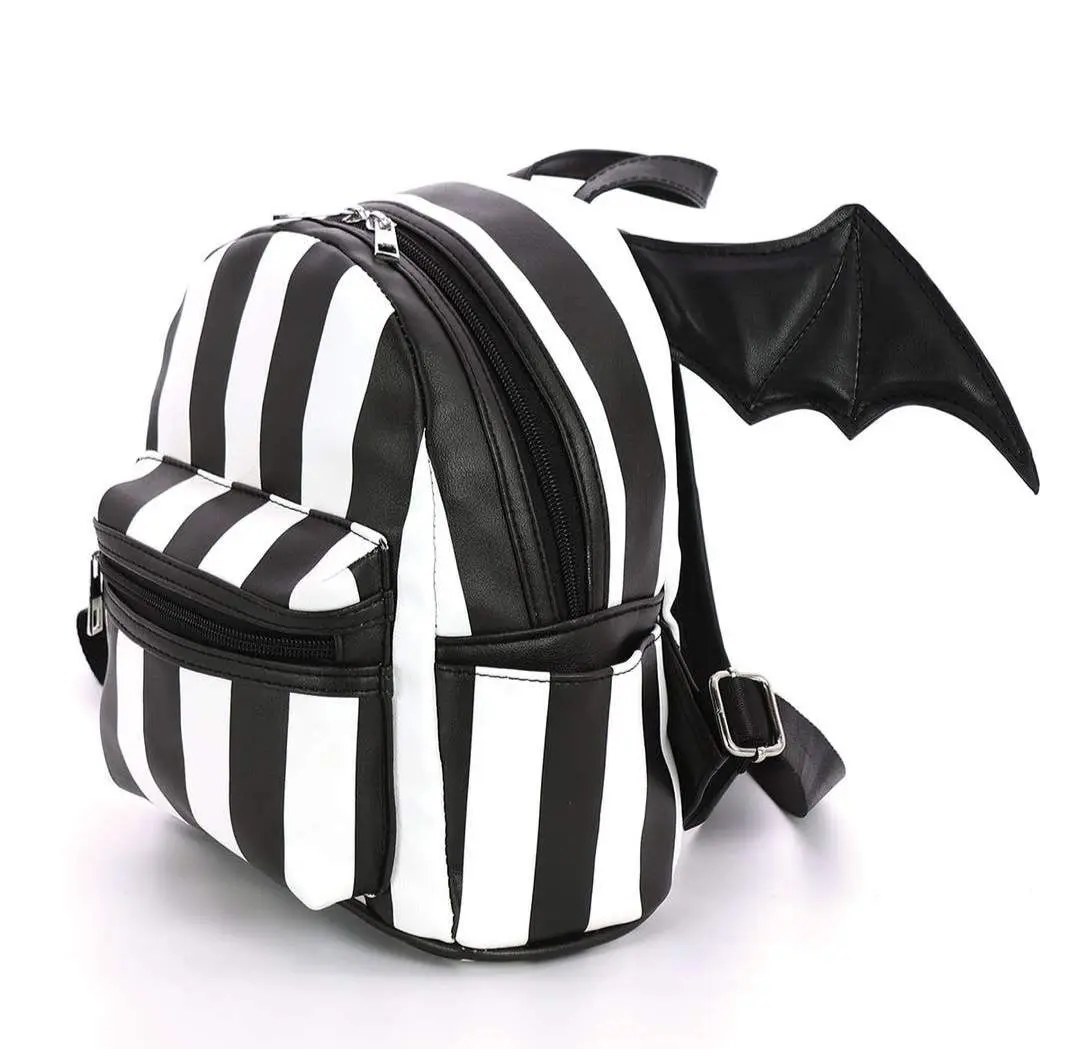 Gothic Mini Bat Wing Backpack - High Quality Vinyl Material