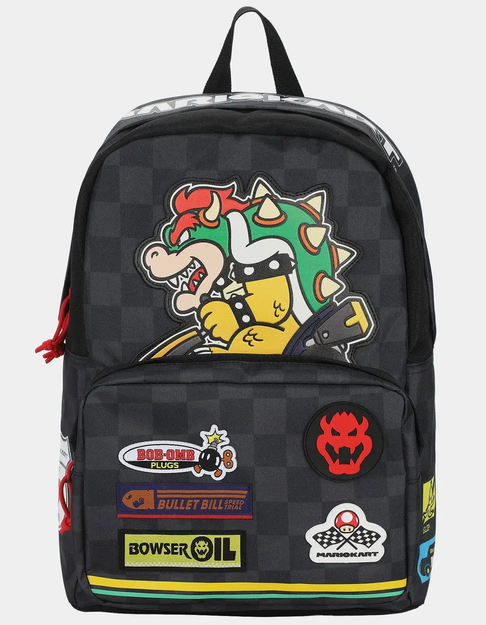 BIOWORLD Mario Kart Bowser Backpack, Black Combo