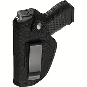 9mm Glock-Compatible Holster for Men & Women - Heavy-Duty 1000D Nylon IWB/OWB Concealed Carry Gun Belt Holster with Adjustable Metal Clip, Cord & Zn-Fe Button Fits M&P Shield, M2.0,Compact/Subcompact Pistols 9MM 380 Glock 17 19 26 43x 1911 vnsh fn reflex
