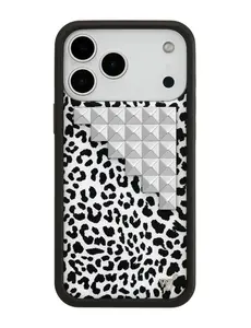 Wildflower Cases - Snow Meow Stud, Limited Edition iPhone Case |  Leopard Durable Protection Protective Smartphone Cute Trendy