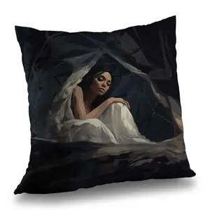 Conscious Sales C1PC2020NKFFCO 20 x 20 in. Cocooned Beige Polyester Twill Throw Pillow for Cozy Decor - Soft Touch