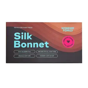 Hair Silk Bonnet for Sleep, Protects Hair from Frizz and Breakage, Retains Moisture and Enhances Shine for All Hair Types
