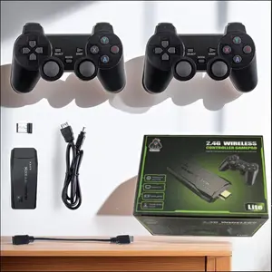 Wireless Retro Game Controller: Pre-installed with 10,000+ Classic Games, 4K HDMI, Dual Wireless Controllers | Plug and Play, Nostalgic Gift for Adults and Kids