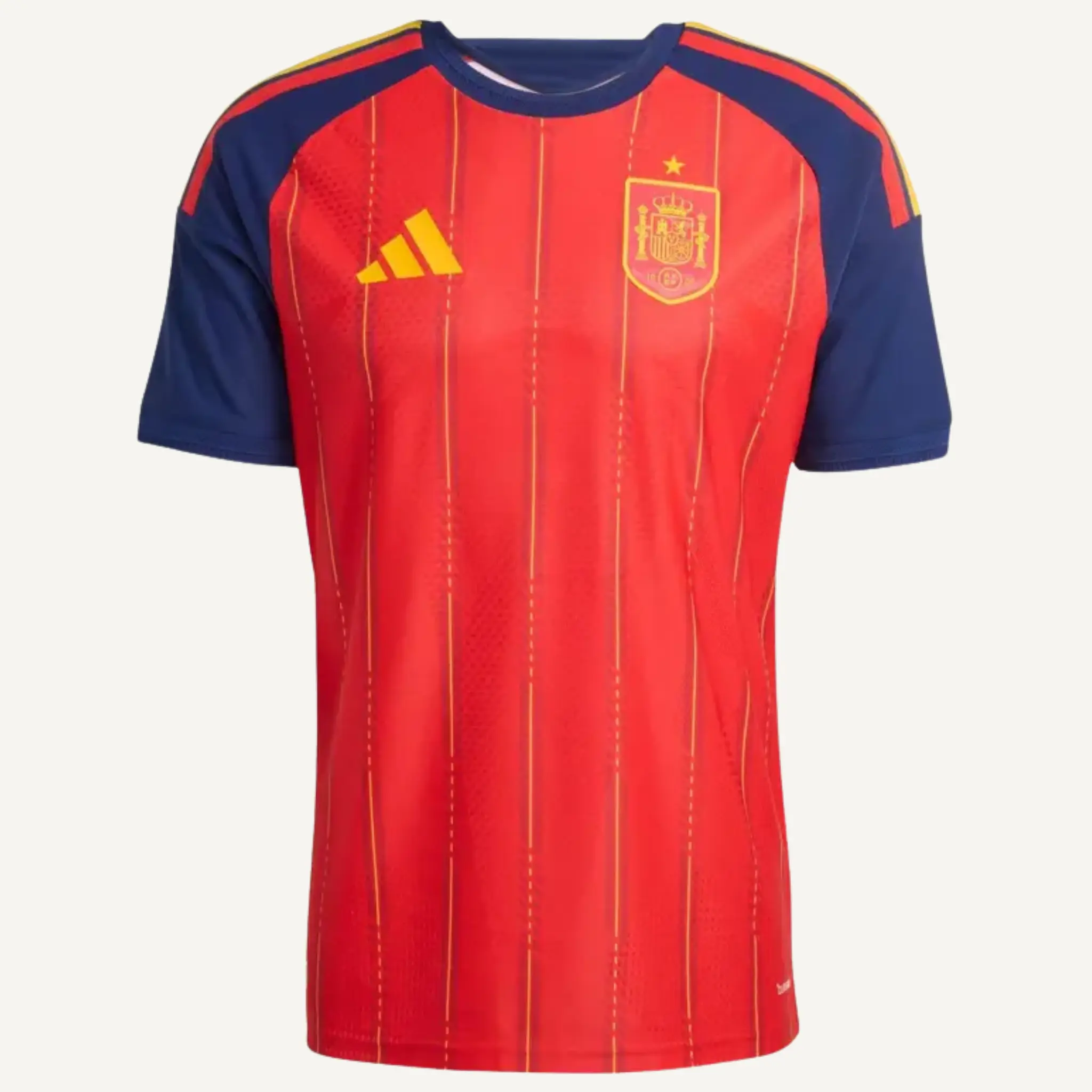 Adidas Men's Vivid Red Spain 26 Home Authentic Jersey, JN4366
