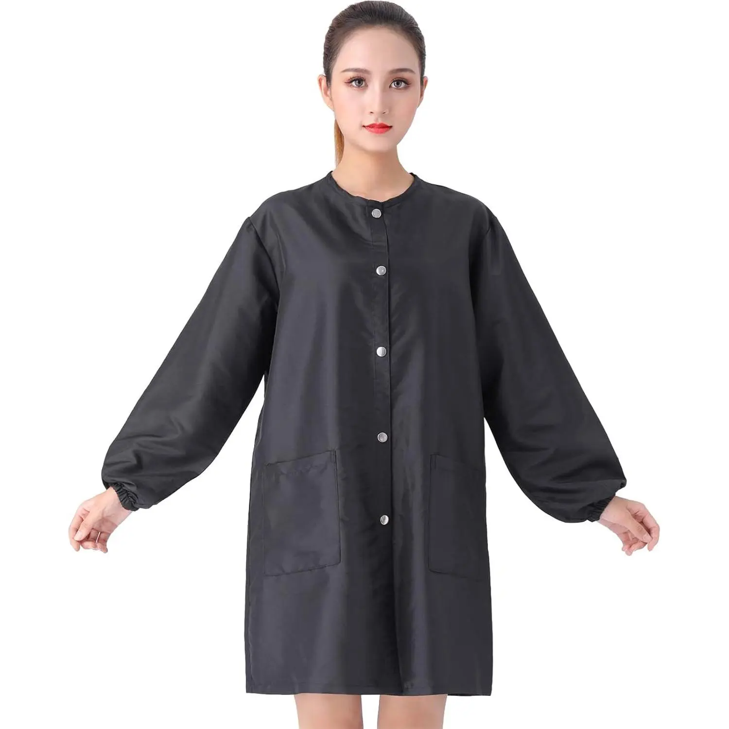 Professional Waterproof Salon Uniforms - Stylist Jacket, Hairdresser Cape, Barber Jacket, Pet Grooming Workwear