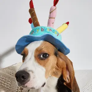 Birthday Dog Hat, Pet Birthday Hat for Cat & Dog, Birthday Cake Dog Hat, Pet Costume Accessory, Pet Supplies, Cute Dog Hat, Dog Party Favors, Clothing