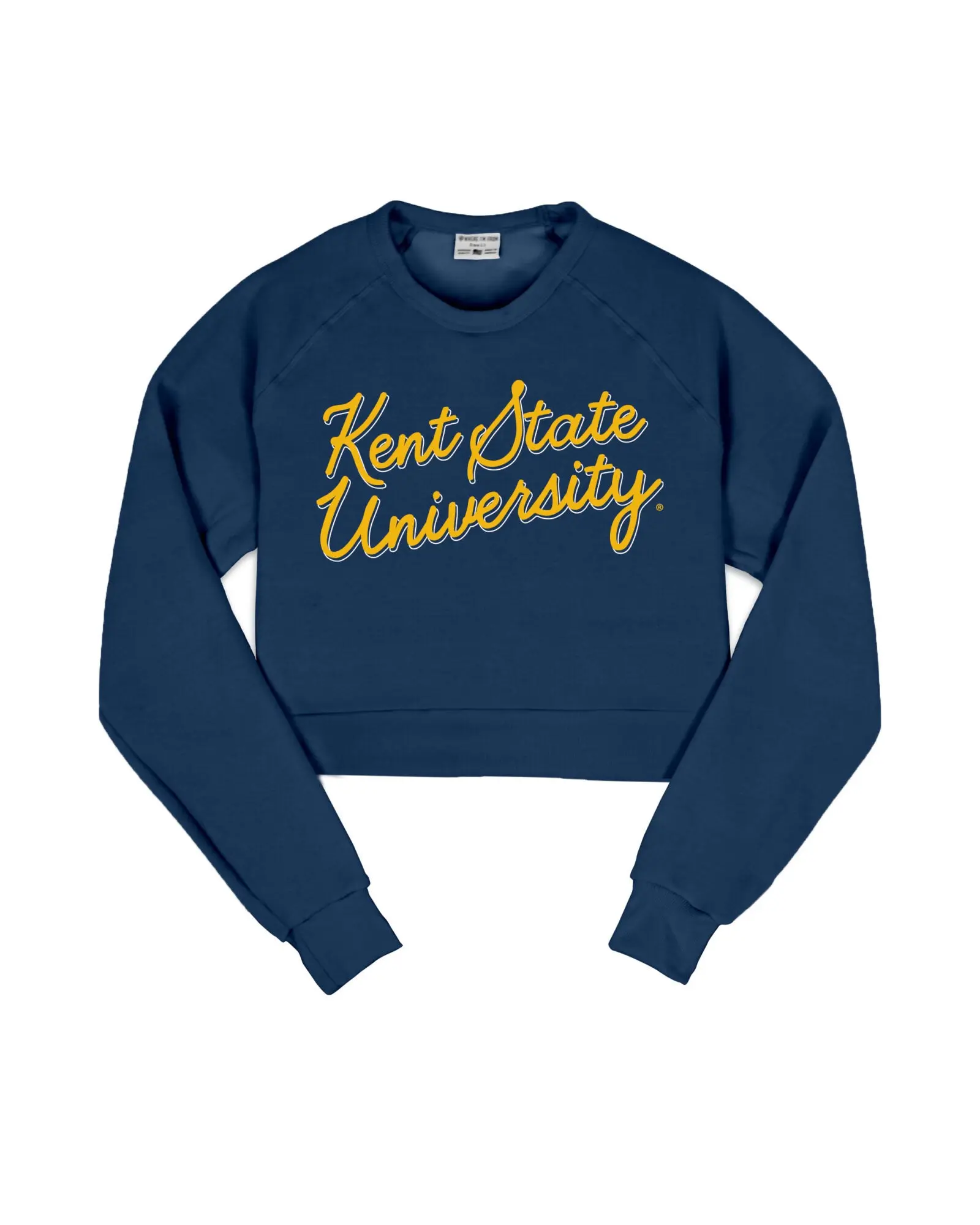 Kent State University Cropped Crew Sweatshirt