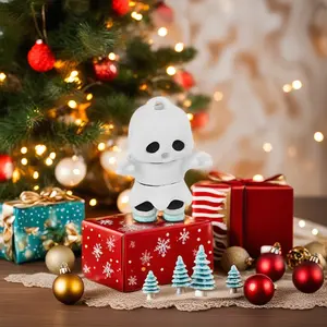 Christmas New 3D Printed Toy Ghost with Movable Joints Multi-Color Model Ornament Desktop Decoration Craft Realistic Articulating Mini Fidget Animals