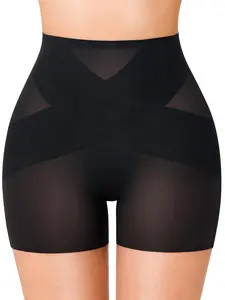 Women's High Waist Shapewear Shorts, Seamless Premium Fabric, Breathable Mesh, Durable and Stretchy, Comfortable Skin-Friendly, Underwear, All Seasons