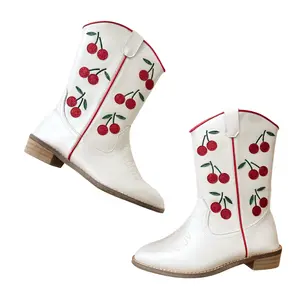 Cowgirl Wild Cherry Boots - Stylish Footwear for Women, Comfortable Fit, Ideal for Outdoor Activities
