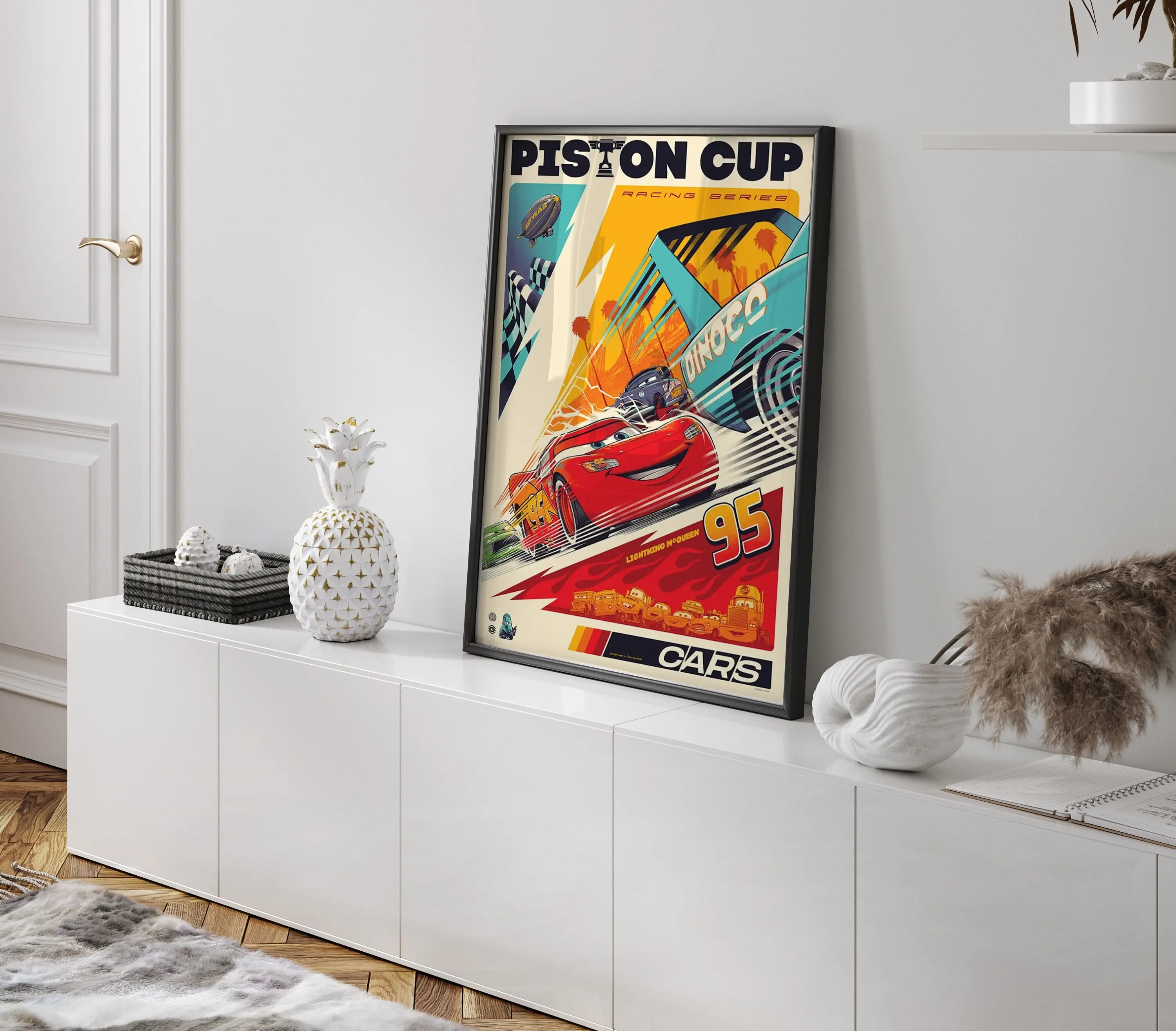 Cars Poster No Frame | Cartoon Posters | Animation Posters | Movie Posters | Kids Room Deco | Lightning McQueen | Wall Decor | Cars Movie Posters