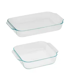 Basics Glass Bakeware Set Value Pack Set of 2 - Includes 2 Glass Bakeware Pieces