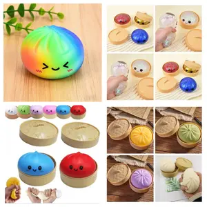 17 Styles Bun Squishy Toys| Sensory Stress Balls| Anxiety Relief Squeeze Balls| Mystery Tangyuan Stress Ball| Soft Stretchy Desk Toys| For Kids & Adults| Classroom Rewards| Party Favors